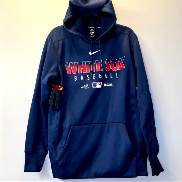 Chicago White Sox Nike Authentic Therma Performance Pullover Hoodie - Navy - Picture 2 of 6